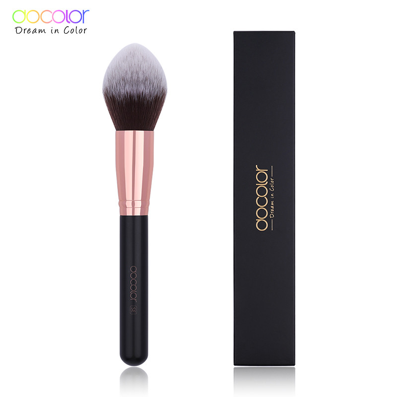 Flat Top Docolor Foundation Brush Buffing Brushes, Fan Contour Powder Highlighter Blush, Beauty Makeup Tools Eyeshadow