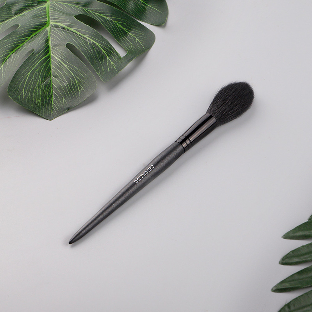 Buffing Makeup Brush, Highlighter Wood Handle Blusher, Contour Powder Goat Hair Makeup Brushes