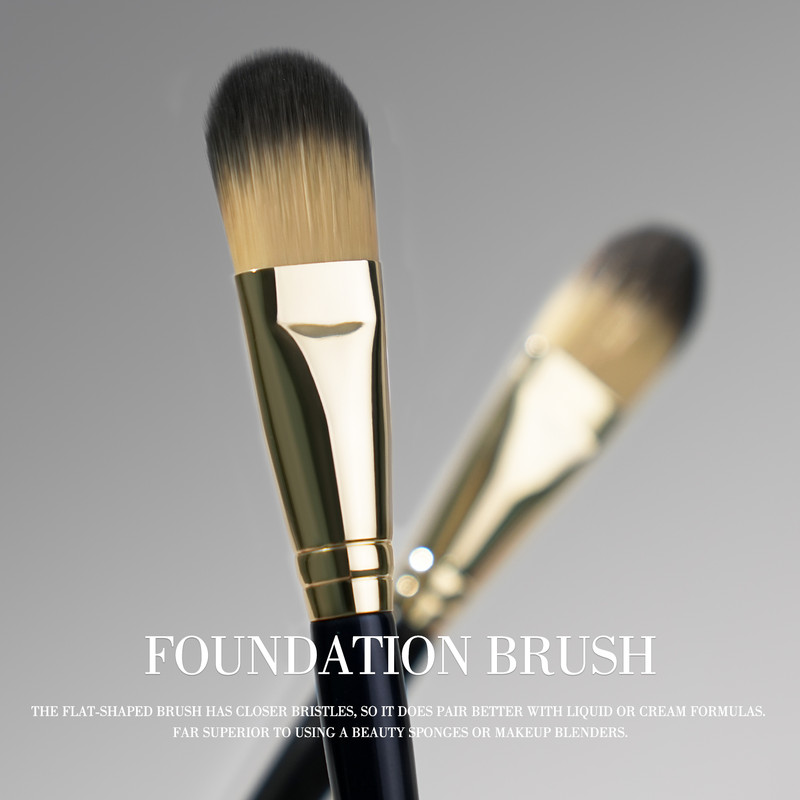 Premium Foundation Brush Set for Liquid Mask, Concealer Flat Makeup Brushes, Liquid Cream Powder Buffing Face