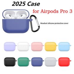 airpods pro 3 case new, full cover silicone shockproof protector for airpods pro3, wireless earphone accessories apple
