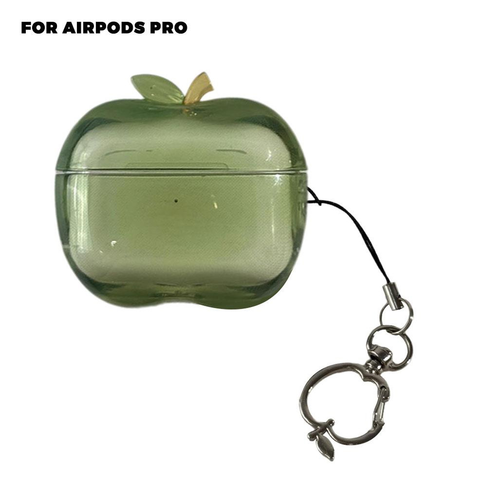 Airpods Pro 1 2 Transparent Fruit Earphone Case, Soft TPU Drop-proof Apple Shape, Personalised Protective Cover