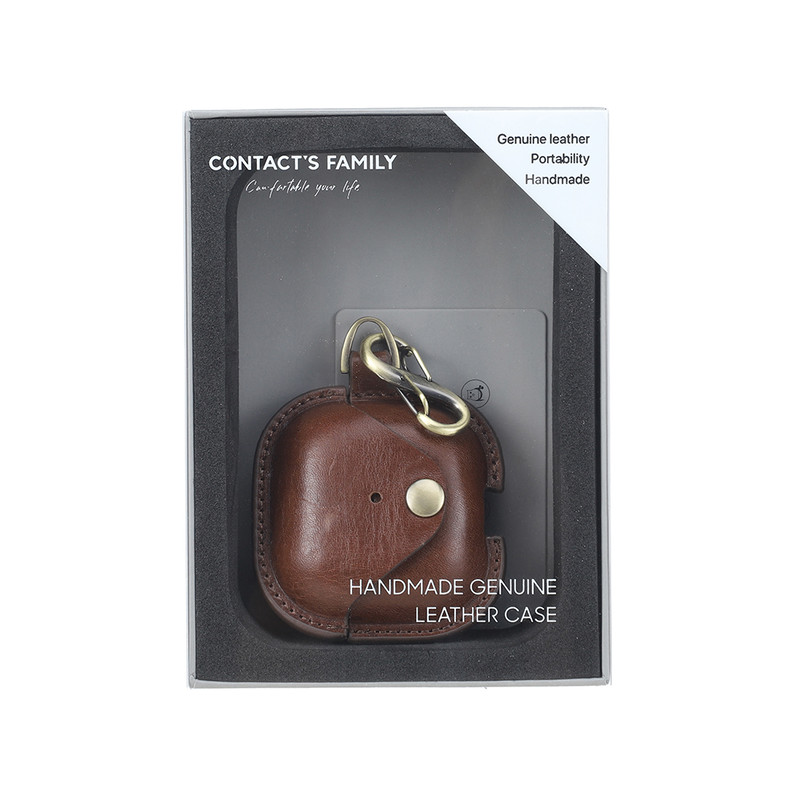 AirPods 4 Genuine Leather Case, Apple Air Pods 4th Generation Earphone Case Cover, Protective Headset Shell