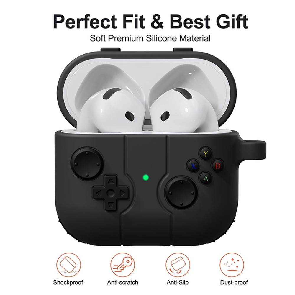 Cute Cartoon 3D Gamepad Silicone Shockproof Earphone Case For Airpods 4, Cover For Airpods 1 2 3 Airpods Pro 2