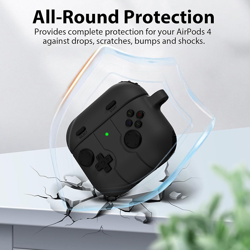 Cute Cartoon 3D Gamepad Silicone Shockproof Earphone Case For Airpods 4, Cover For Airpods 1 2 3 Airpods Pro 2