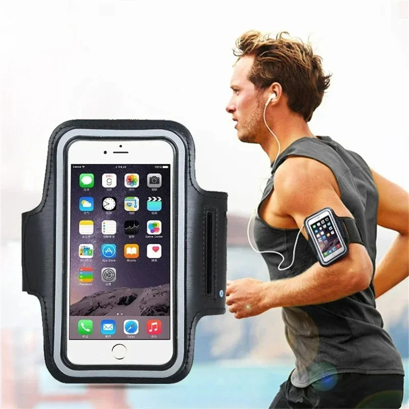 Sports Phone Armband, Mobile Phone Case for Running Gym Cycling, Touch Screen Holder for Xiaomi iPhone