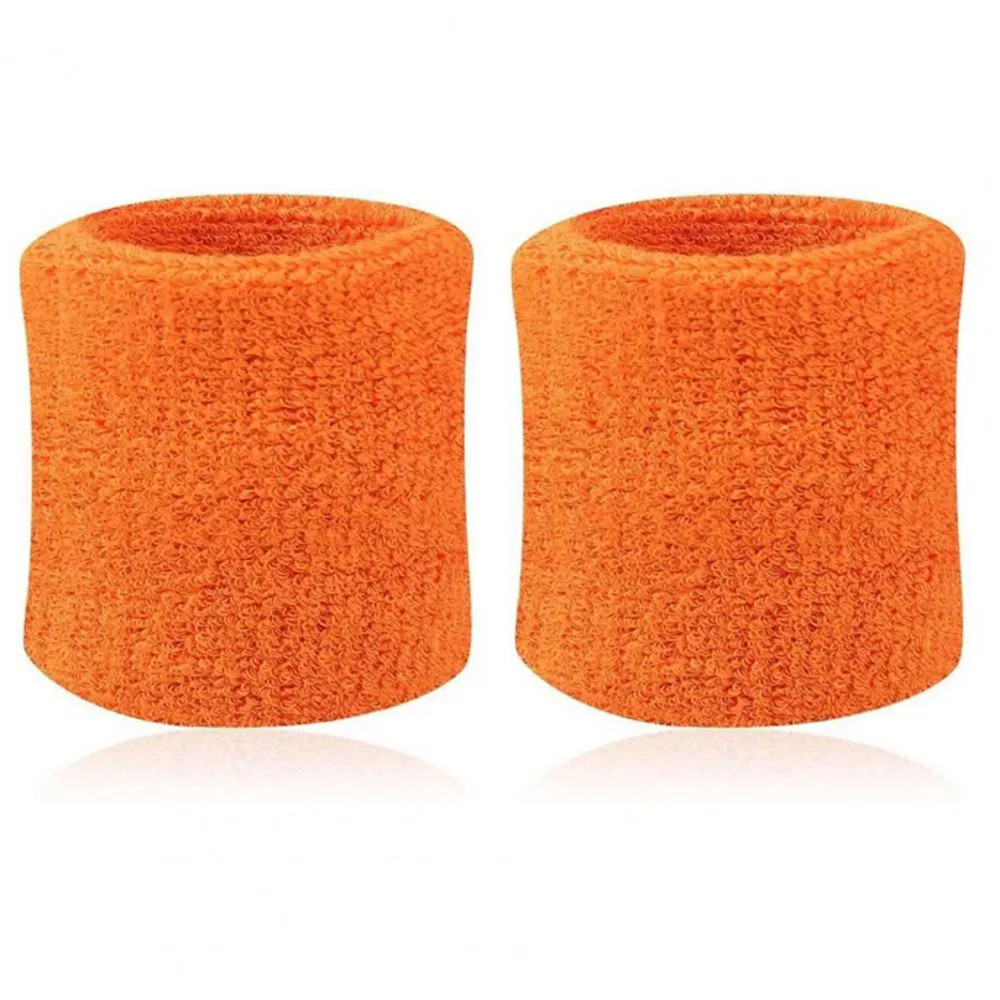 2Pcs Tennis Sports Wristband, Volleyball Gym Sweatband, Elastic Brace Support, Towel Bracelet Quick Dry