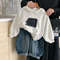 Ins Style Autumn Infant Baby Boys Tops, Hooded Cartoon Print Sweatshirt, Loose Pullover Long Sleeved Toddler Boys Tops