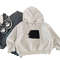 Ins Style Autumn Infant Baby Boys Tops, Hooded Cartoon Print Sweatshirt, Loose Pullover Long Sleeved Toddler Boys Tops