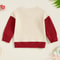 Adorable Infant Ladybug Patterned Sweatshirt, Long Sleeve Round Neck Pullover for Boys & Girls