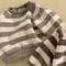 Baby Striped Sweatshirt Winter, New Long Sleeve Fleece Tops for Infant Boy, Girls, Plus Velvet Thick Casual Pullover