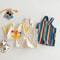 9M-5T Summer Kids Clothes, Colorful Striped Overalls with Raindrop Print, Girls Jumpsuit Outfit