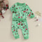 2Pcs Baby Christmas Outfits Set, Long Sleeve Letter Print Sweatshirt & Pants for Toddlers Warm Holiday Gift