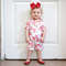 Adorable Infant Princess Bow Satin Pajama Set, Short Sleeve Button-Up, Jumpsuit for Sweet Toddler Bedtime