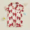 Adorable Infant Princess Bow Satin Pajama Set, Short Sleeve Button-Up, Jumpsuit for Sweet Toddler Bedtime