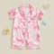 Adorable Infant Princess Bow Satin Pajama Set, Short Sleeve Button-Up, Jumpsuit for Sweet Toddler Bedtime