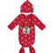 Infant Winter Pajama Set, Reindeer, Snowflake Print Sleepwear with Matching Christmas Hat