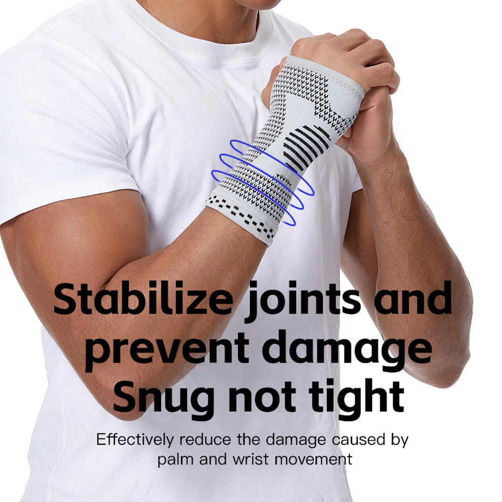 Wrist Support Adjustable Wrist Brace Strap, Gym Sports Wristband Wrist Protector, Palm Guard Compression Gloves