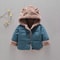 Cartoon Hooded Plus Velvet Infant Boys Coat Autumn Winter Baby Fleece Jacket Newborn Baby Girls War 4