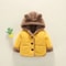 Cartoon Hooded Plus Velvet Infant Boys Coat Autumn Winter Baby Fleece Jacket Newborn Baby Girls War 5