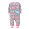 Spring Autumn Baby Girl Romper, Warm Fleece Animal Jumpsuit Pajamas Outfit with Zipper for Newborn Infants