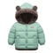 Reversible Baby Winter Coat Cartoon Hooded Plus Velvet, Baby Boys Fleece Jacket, Newborn Outerwear Toddler Girl Parkas