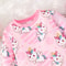 Pink Rainbow Unicorn Pajama Set for Baby Girls, 2PC Long Pants Pajamas with Full Print, Soft Skin-Friendly Fabric