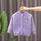 Baby Girl Autumn Knitted Coat, Infant Cotton Sweater Cardigan, Soft Kid Open Stitch Round Collar Coat 1-5 Years