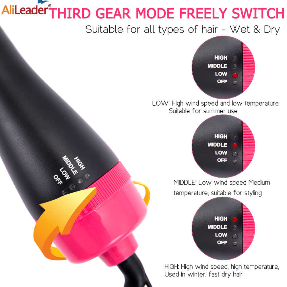4 In 1 Women Hair Dryer Brush Hair Dryer Straightener Curler Massager One Step Volumizer Hot Air Ha 1