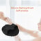Silicone Bath Body Brush Gentle Exfoliating Body Scrubber For Shower And Spa Black Round Bathing Br 1
