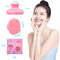 Silicone Face Scrubber Body in 4 Colors, Baby Shower Cleansing Brush, Soft Exfoliating Beard Scrubber for Men