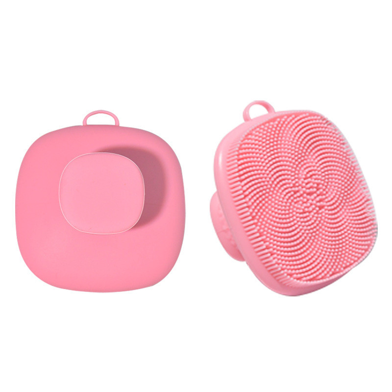 Silicone Face Scrubber Body in 4 Colors, Baby Shower Cleansing Brush, Soft Exfoliating Beard Scrubber for Men