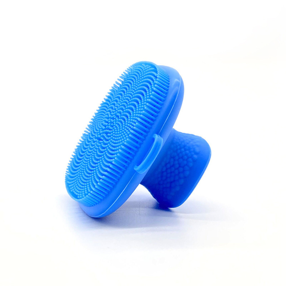 Silicone Face Scrubber Body in 4 Colors, Baby Shower Cleansing Brush, Soft Exfoliating Beard Scrubber for Men