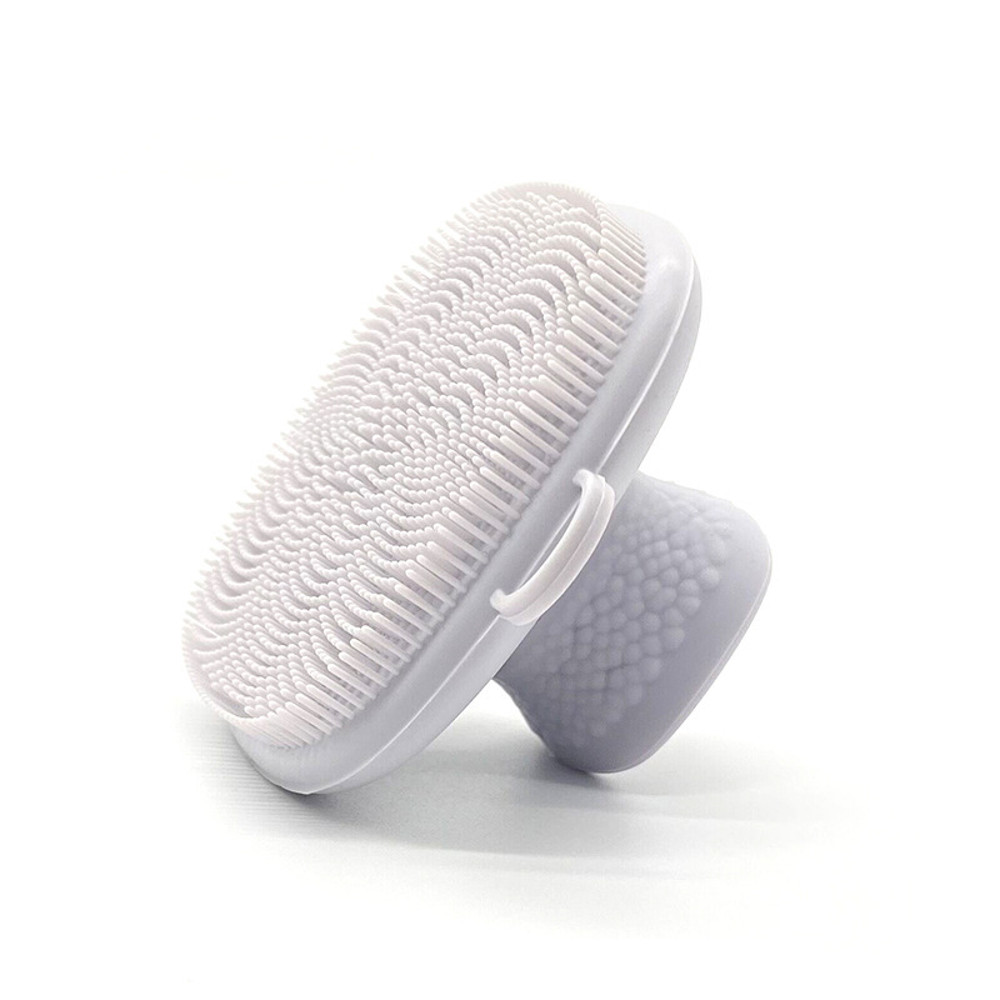 Silicone Face Scrubber Body in 4 Colors, Baby Shower Cleansing Brush, Soft Exfoliating Beard Scrubber for Men