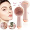 Facial Brush Electric Silicone Brush, Skin Massager Wireless Charging Cleansing, Waterproof Vibration Beauty Tool
