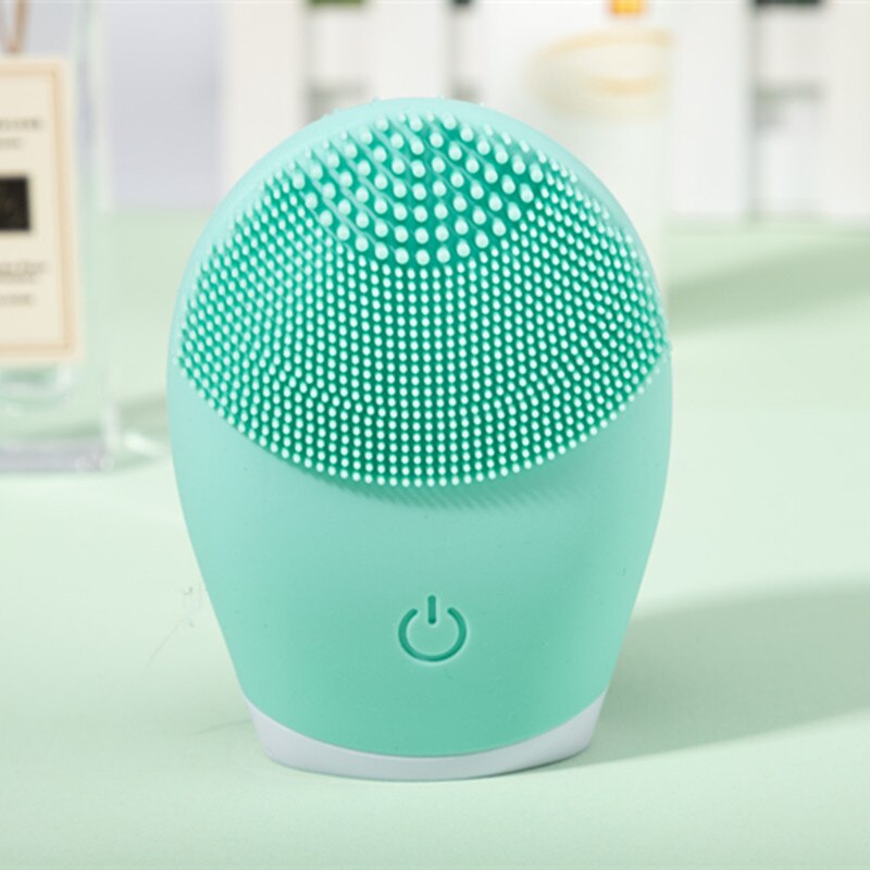 Electric Silicone Facial Cleanser Massager, Beauty Machine Skincare Massage Tool, Deep Pore Vibration Cleaning