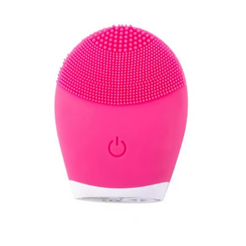 Electric Silicone Facial Cleanser Massager, Beauty Machine Skincare Massage Tool, Deep Pore Vibration Cleaning