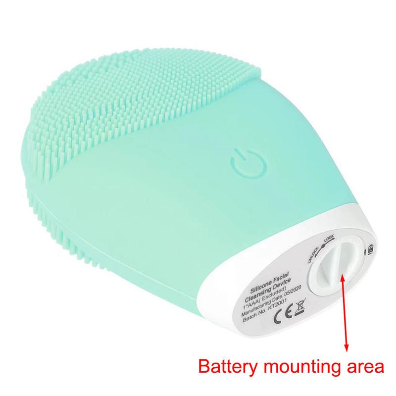 Electric Silicone Facial Cleanser Massager, Beauty Machine Skincare Massage Tool, Deep Pore Vibration Cleaning