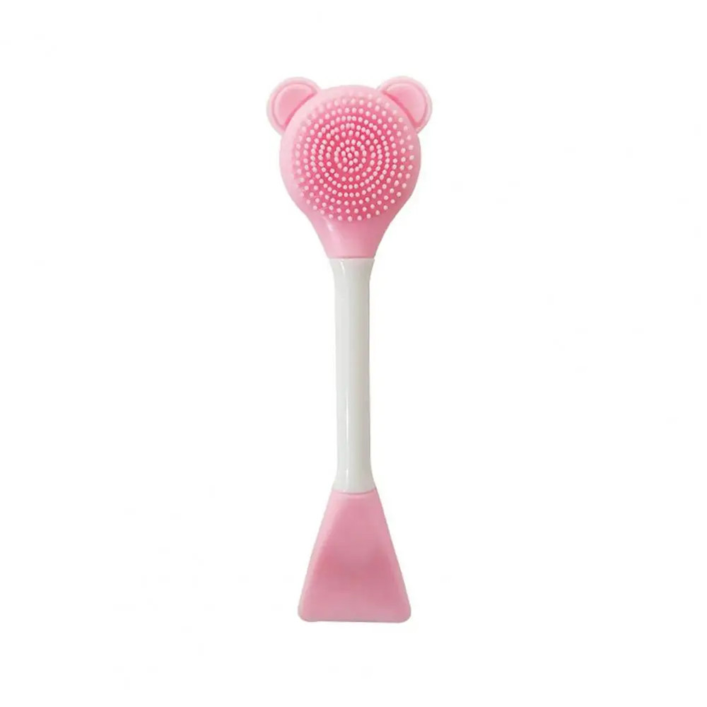 Bear Silicone Double Head Face Mask Brush Facial Exfoliate Cleanser Brush For Blackhead Removal Ski 7