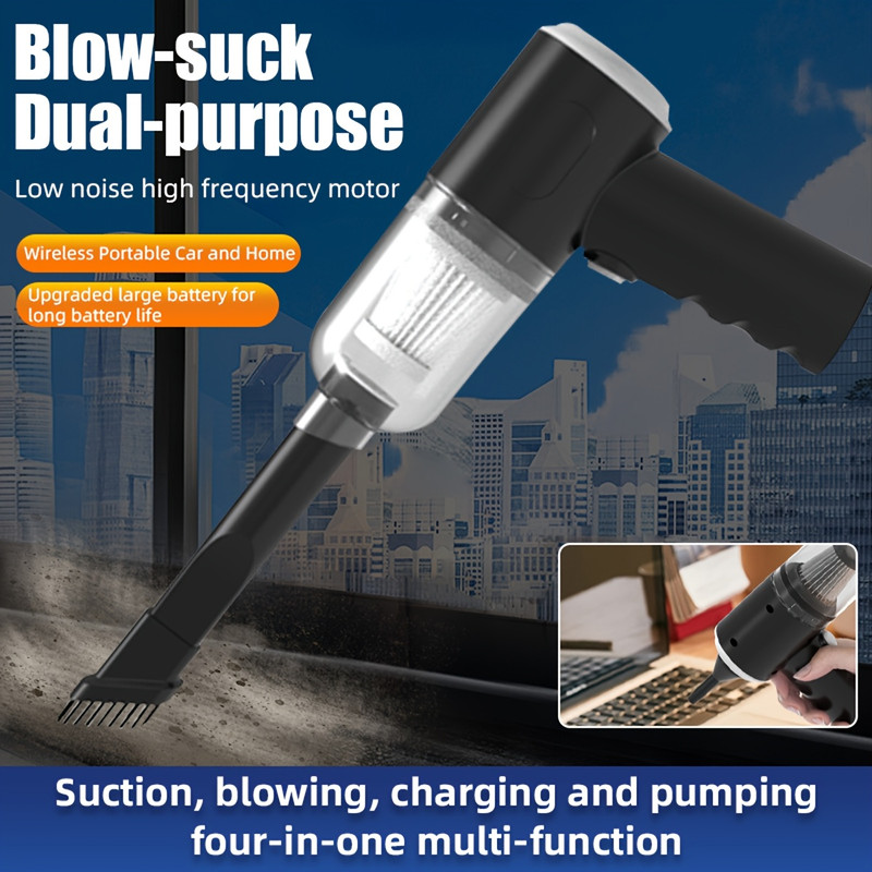 Car Vacuum Cleaner Suction Blow Portable Wireless Handheld Charging Mini Small Auto Vacuum Aspirado 4