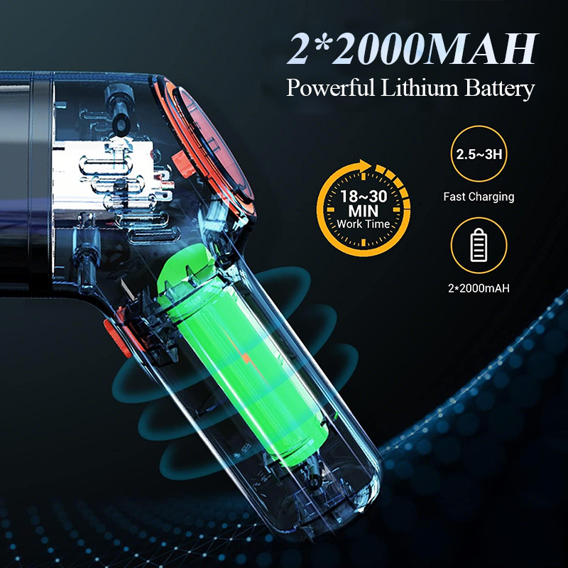 Wireless Portable Car Vacuum Cleaner for Machine Home, 8000Pa Strong Suction Appliance, Handheld Car Cleaning Products