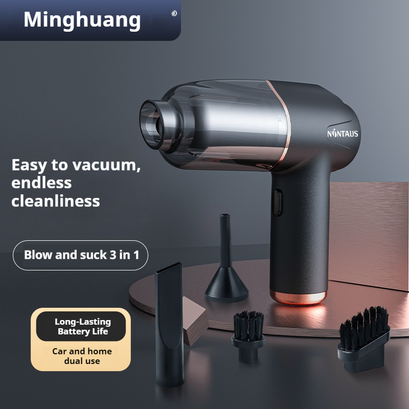 Cordless Car Vacuum Cleaner 60W Strong Suction 3 In 1 Blow Suck Vacuum Portable Handheld For Car Ho 4