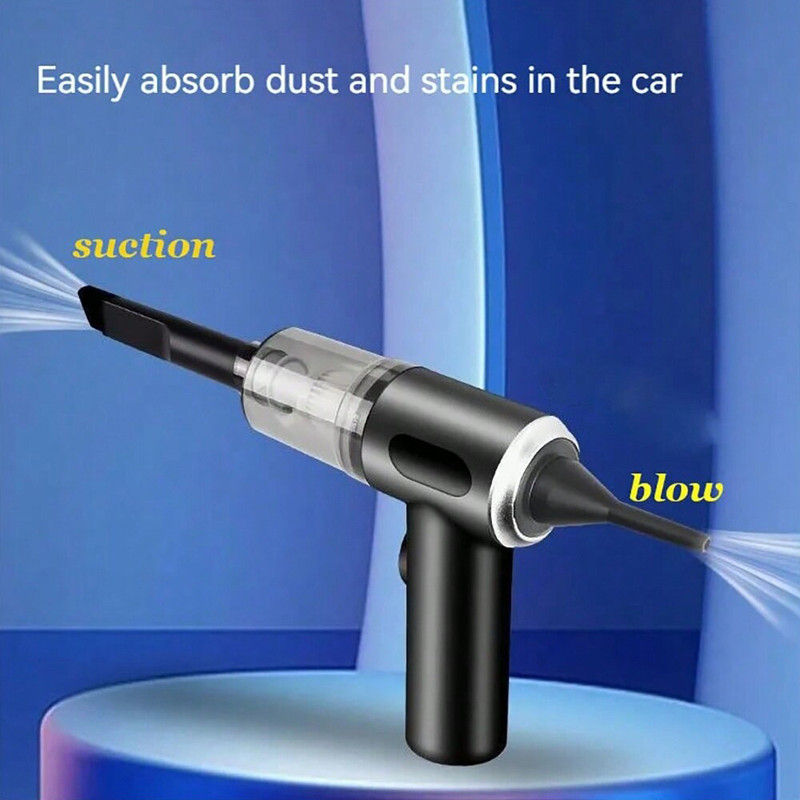1pc Wireless Vacuum Cleaner for Home and Car, Dual Use, 120W High Power Powerful Vacuum Cleaner Black, Cordless Handheld