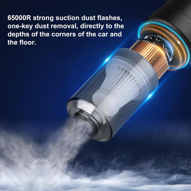 6000pa Wireless Car Vacuum Cleaner, Cordless Handheld Auto Vacuums, Mini Vacuum Cleaner for Home and Car Cleaning