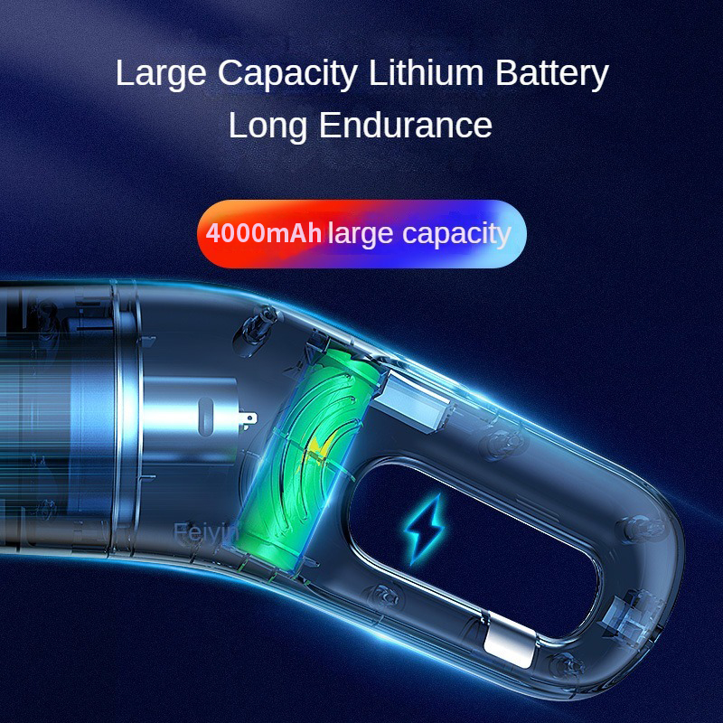 Mini Portable 10000PA Car Vacuum Cleaner Wireless Handheld Cleaner For Home Strong Suction Cordless 3