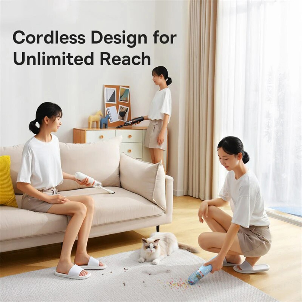 Baseus Car Vacuum Cleaner Mini Handheld, Auto Vacuum Cleaner Powerful Suction, Blow and Vacuum 2 in 1 for Car Home