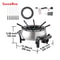SucceBuy Electric Fondue Pot Set for Cheese & Chocolate, 3 Quart Steel Melting, Fondue Pot with Temperature Control