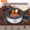 SucceBuy Electric Fondue Pot Set for Cheese & Chocolate, 3 Quart Steel Melting, Fondue Pot with Temperature Control