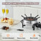 SucceBuy Electric Fondue Pot Set for Cheese & Chocolate, 3 Quart Steel Melting, Fondue Pot with Temperature Control