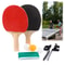 Complete Table Tennis Set with Net Post,2 Rackets & 3 Balls for Indoor & Outdoor Play