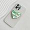 Luxury Heart shaped Shell Drop Adhesive Phone Grip, Electroplated Transparent Socket, Talk Tok Mobile Grip Heart Shell